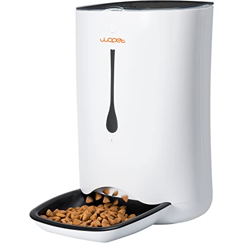 WOPET Automatic Pet Feeder Food Dispenser for Cats and Dogs–Features: Distribution Alarms,Portion Control,Voice...