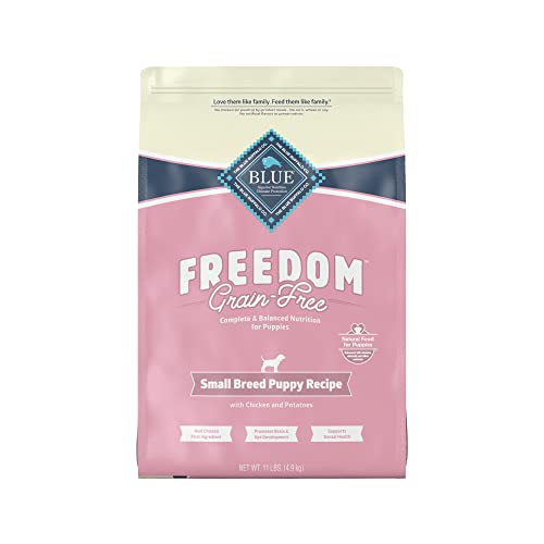 Blue Buffalo Freedom Grain Free Natural Puppy Small Breed Dry Dog Food, Chicken 11-lb