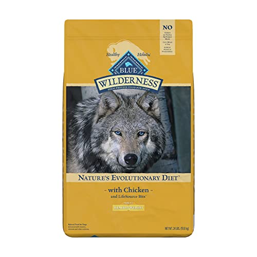 Blue Buffalo Wilderness High Protein, Natural Adult Healthy Weight Dry Dog Food, Chicken 24-lb