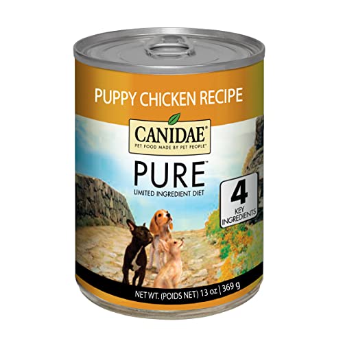 Canidae PURE Limited Ingredient Premium Puppy Wet Dog Food, Chicken Recipe, 13 Ounce (Pack of 12), Grain Free