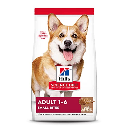 Hill's Science Diet Dry Dog Food, Adult, Small Bites, Lamb Meal & Brown Rice Recipe, 15.5 lb Bag