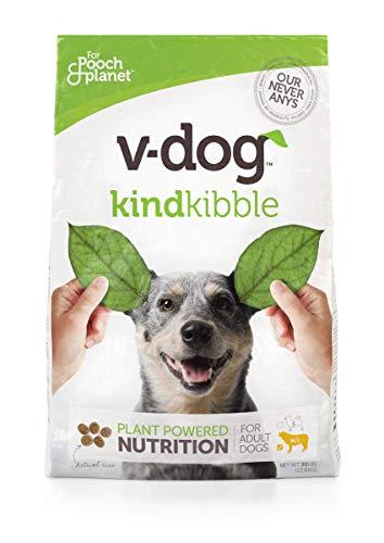 V-dog Vegan Kibble Dry Dog Food, 30 lb, with Plant Based Protein
