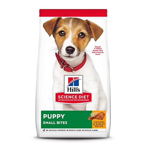 Hill's Science Diet Dry Dog Food, Puppy, Small Bites, Chicken Meal & Barley Recipe, 15.5 lb. Bag