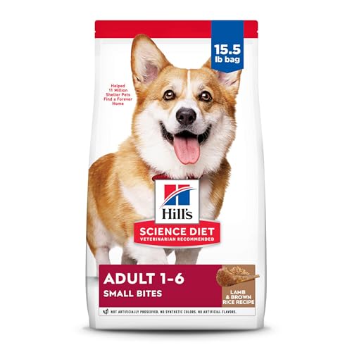 Hill's Science Diet Dry Dog Food, Adult, Small Bites, Lamb Meal & Brown Rice Recipe, 15.5 lb Bag