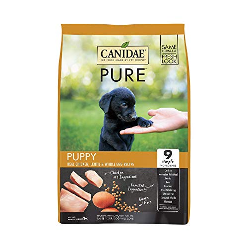 Canidae Pure PUPPY Real Chicken, Lentil & Whole Egg Recipe Dry Dog 4 LB