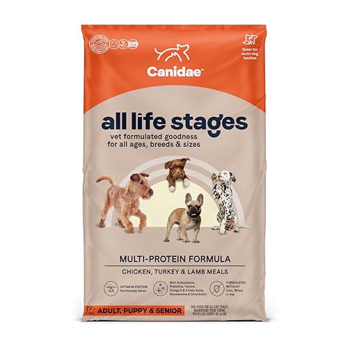 Canidae All Life Stages Premium Dry Dog Food for All Breeds, Multi-Protein Recipe with Chicken, Turkey & Lamb Meals...