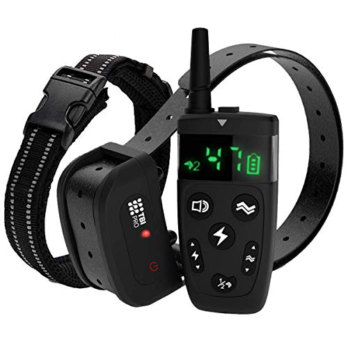 Upgraded 2020 Professional Dog Shock Training Collar with Remote - Long-Range 1600 feet, Shock, Vibration Control,...