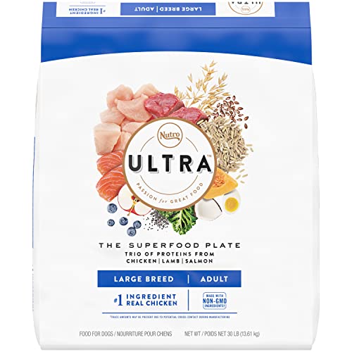 NUTRO ULTRA Adult Large Breed High Protein Natural Dry Dog Food with a Trio of Proteins from Chicken Lamb and Salmon, 30...