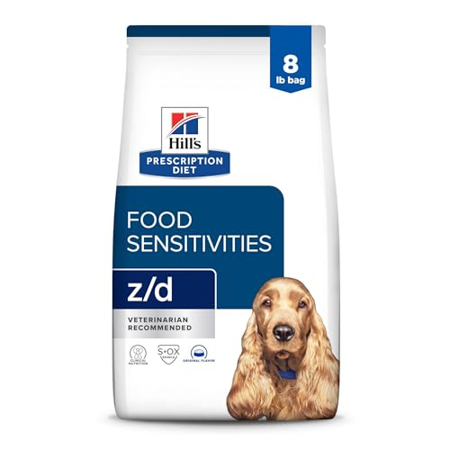 Hill's Prescription Diet z/d Skin/Food Sensitivities Dry Dog Food, Veterinary Diet, 8 lb. Bag