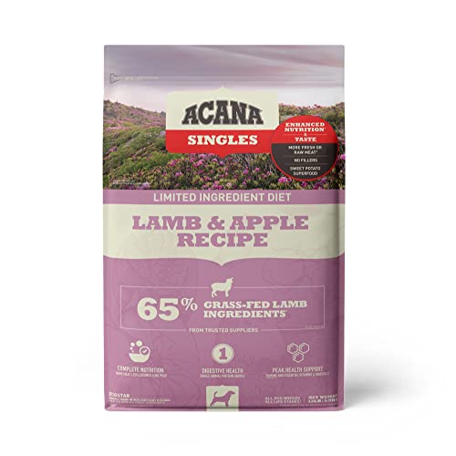 ACANA Singles Limited Ingredient Dry Dog Food, Lamb & Apple, Biologically Appropriate & Grain Free