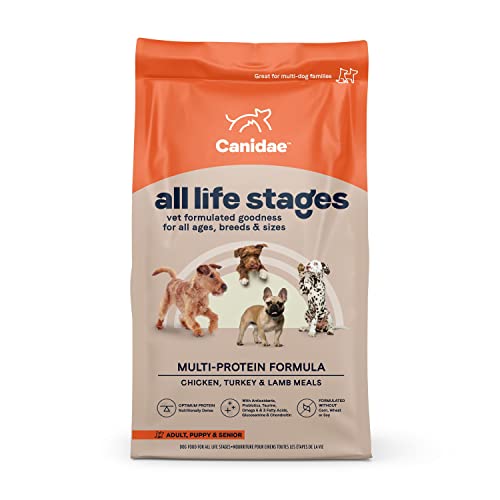 Canidae All Life Stages Premium Dry Dog Food for All Breeds, All Ages and All Sizes, Multi- Protein Chicken, Turkey and...
