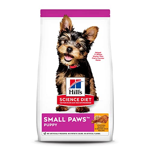 Hill's Science Diet Dry Dog Food, Puppy, Small & Mini, Chicken Meal, Barley & Brown Rice Recipe, 15.5 lb. Bag