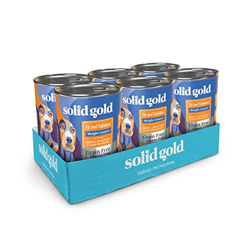Solid Gold Weight Management Dog Food - Fit & Fabulous Wet Grain Free Dog Food Made with Real Chicken, Sweet Potato and...