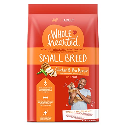 Petco Brand - WholeHearted Grain Free Small-Breed Chicken and Pea Recipe Adult Dry Dog Food, 14 lbs.