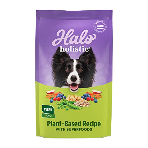 Halo Holistic Vegan Dry Dog Food, 4-Pound Bag