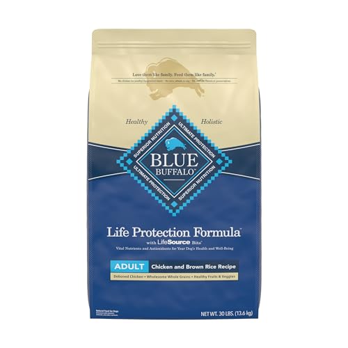 Blue Buffalo Life Protection Formula Natural Adult Dry Dog Food, Chicken and Brown Rice 30-lb