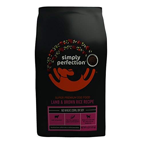 Simply Perfection Super Premium Lamb & Brown Rice Recipe Dry Dog Food 4 Lb Bag, Model:MODEL - 134