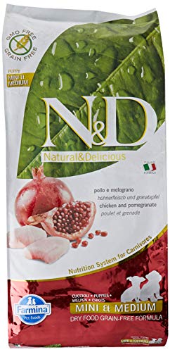 Farmina Natural & Delicious Chicken Grain-Free Small & Medium Breed Puppy Formula Dry Dog Food 26.5 Lbs