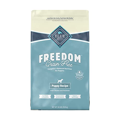 Blue Buffalo Freedom Grain Free Natural Puppy Dry Dog Food, Chicken 24-lb