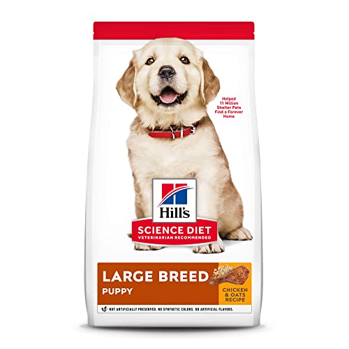 Hill's Science Diet Dry Dog Food, Puppy, Large Breeds, With Real Meat And Whole Grains, Chicken Meal And Oats Recipe,...