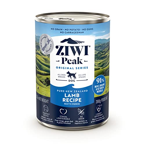 ZIWI Peak Canned Wet Dog Food – All Natural, High Protein, Grain Free, Limited Ingredient, with Superfoods (Lamb, Case...