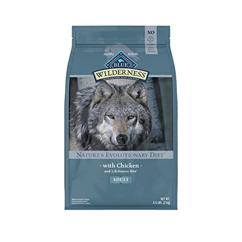 Blue Buffalo Wilderness High Protein, Natural Adult Dry Dog Food, Chicken 4.5-lb