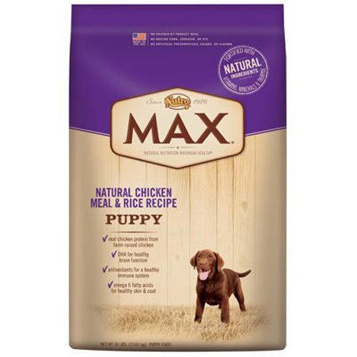 Nutro Max Puppy Food, Natural Chicken Meal And Rice 30 Lbs.