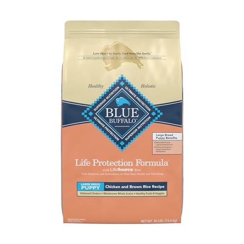 Blue Buffalo Life Protection Formula Natural Puppy Large Breed Dry Dog Food, Chicken and Brown Rice 30-lb