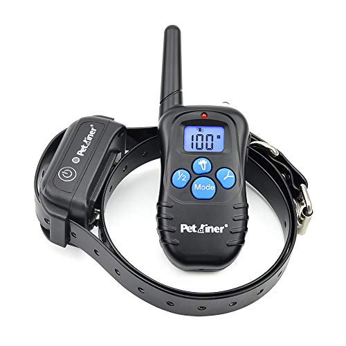Petrainer Shock Collar for Dogs - Waterproof Rechargeable Dog Training E-Collar with 3 Safe Correction Remote Training...