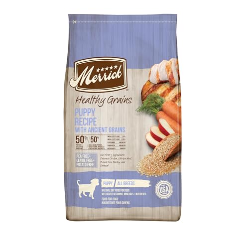 Merrick Healthy Grains Premium Dry Dog Food, Wholesome And Natural Kibble For Healthy Digestion, Puppy Recipe - 12.0 lb....