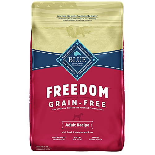 Blue Buffalo Freedom Grain Free Recipe for Dog, Beef Recipe, 24 lb