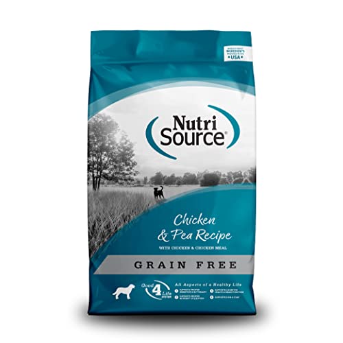 NutriSource Tuffy's Pet Food NutriSource Grain Free Dog Food, 30 Pound, Chicken & Pea