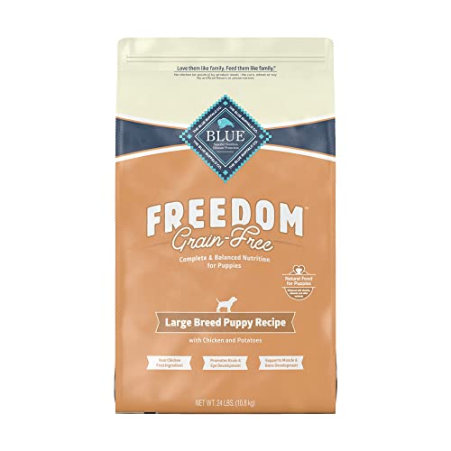 Blue Buffalo Freedom Grain Free Natural Puppy Large Breed Dry Dog Food, Chicken 24-lb