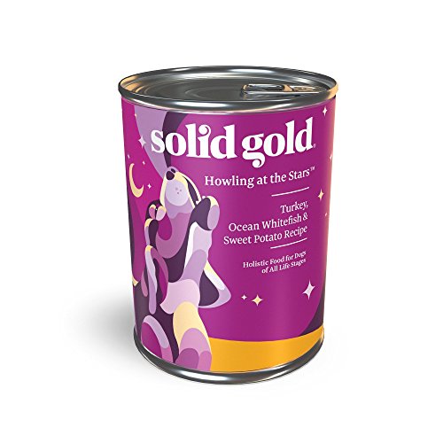 Solid Gold Wet Dog Food; Howling At The Stars With Real Turkey, Fish & Sweet Potato, 12Ct/13.2Oz Can