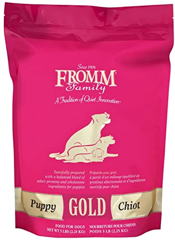 Fromm Puppy Gold Premium Dry Dog Food - Dry Puppy Food for Medium & Small Breeds - Chicken Recipe - 5 lb