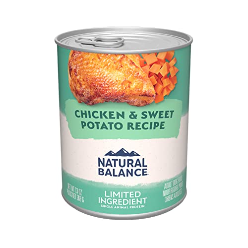 Natural Balance Limited Ingredient Adult Grain-Free Wet Canned Dog Food, Chicken & Sweet Potato Recipe, 13 Ounce (Pack...