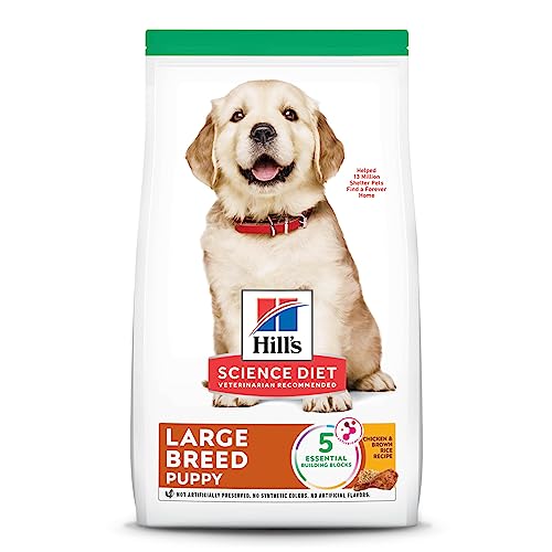 Hill's Science Diet Dry Dog Food, Puppy, Large Breeds, With Real Meat And Whole Grains, Chicken Meal And Oats Recipe,...