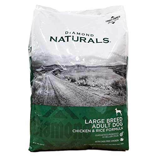 DIAMOND NATURALS Dry Food for Adult Dogs, Large Breed 60+ Chicken Formula, 40 Pound Bag, 40 lb (838_40_DBD)