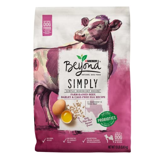 Purina Beyond Natural Dry Dog Food, Simply Farm Raised Beef, Barley & Cage Free Egg Recipe - 13 lb. Bag