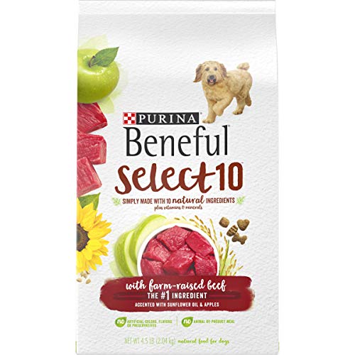 Purina Beneful Natural Dry Dog Food, Select 10 With Farm Raised Beef - 4.5 lb. Bag