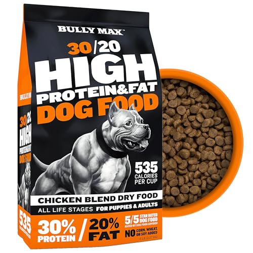 Bully Max High Performance Premium Dry Dog Food for All Ages - High Protein Natural Puppy Food for Small & Large Breed...