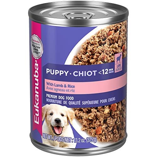 Eukanuba Puppy With Lamb & Rice Canned Wet Dog Food, (12) 13.2 oz Cans