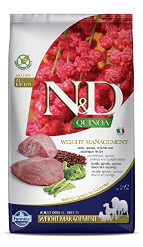 Farmina - Natural & Delicious Quinoa Weight Management Lamb Dry Dog Food, 5.5lbs