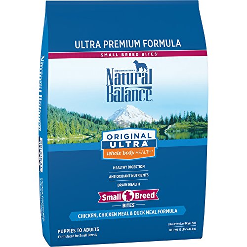 Natural Balance Original Ultra Chicken, Chicken Meal Duck Meal Formula Sucha karma dla psów małych ras, 12 Pounds