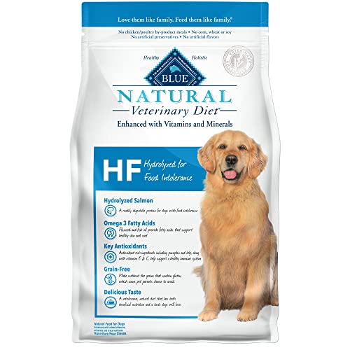 Blue Buffalo Natural Veterinary Diet HF Hydrolyzed for Food Intolerance Dry Dog Food, Salmon 6-lb bag