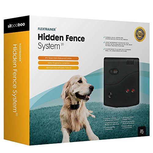 Sit Boo-Boo Electric Fence Advanced - Latest All Weather Pet Containment System - In Ground & Above Ground Installation...