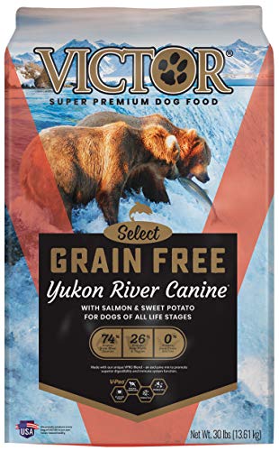 VICTOR Super Premium Dog Food – Grain Free Yukon River Canine and All Life Stages – High Protein Dry Dog Food for...