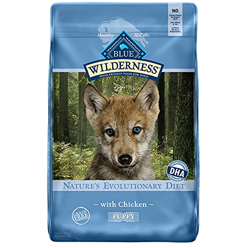 Blue Buffalo Wilderness High Protein, Natural Puppy Dry Dog Food, Chicken 24-lb