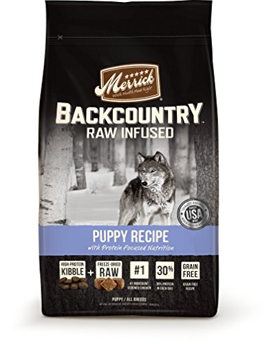 Merrick Backcountry Grain Free Raw Infused Puppy Dry Food, 12 Lbs.