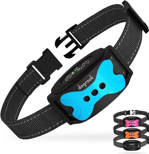 DogRook Dog Bark Collar | Smart Collar for Dog Training | No Shock | Beep & Vibration | Rechargeable | No Bark Collar...